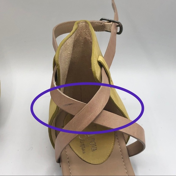MARIA SHARAPOVA BY COLE HAAN FLAT YELLOW SANDALS - Picture 9 of 16